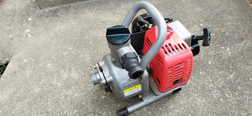 工進のエンジンポンプKM-25S（1インチ）を野菜作りのため中古購入し 